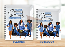 Load image into Gallery viewer, She is me! I am She -- Matching Planner Notebook