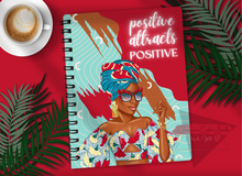 Load image into Gallery viewer, Positive Attracts Positive -- Lined Notebook