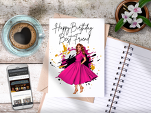 Load image into Gallery viewer, Happy Birthday Best Friend Card