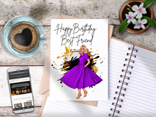 Load image into Gallery viewer, Happy Birthday Best Friend Card