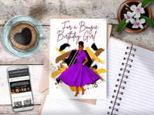 Load image into Gallery viewer, For a Bougie Birthday Girl Card - Purple