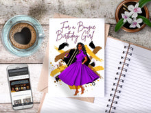 Load image into Gallery viewer, For a Bougie Birthday Girl Card - Purple