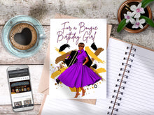Load image into Gallery viewer, For a Bougie Birthday Girl Card - Purple