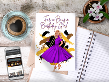 Load image into Gallery viewer, For a Bougie Birthday Girl Card - Purple