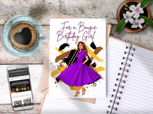 Load image into Gallery viewer, For a Bougie Birthday Girl Card - Purple