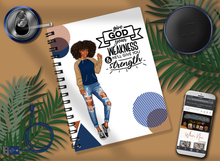 Load image into Gallery viewer, Give God Your Weakness & He'll Give You Strength Teen-Notebook
