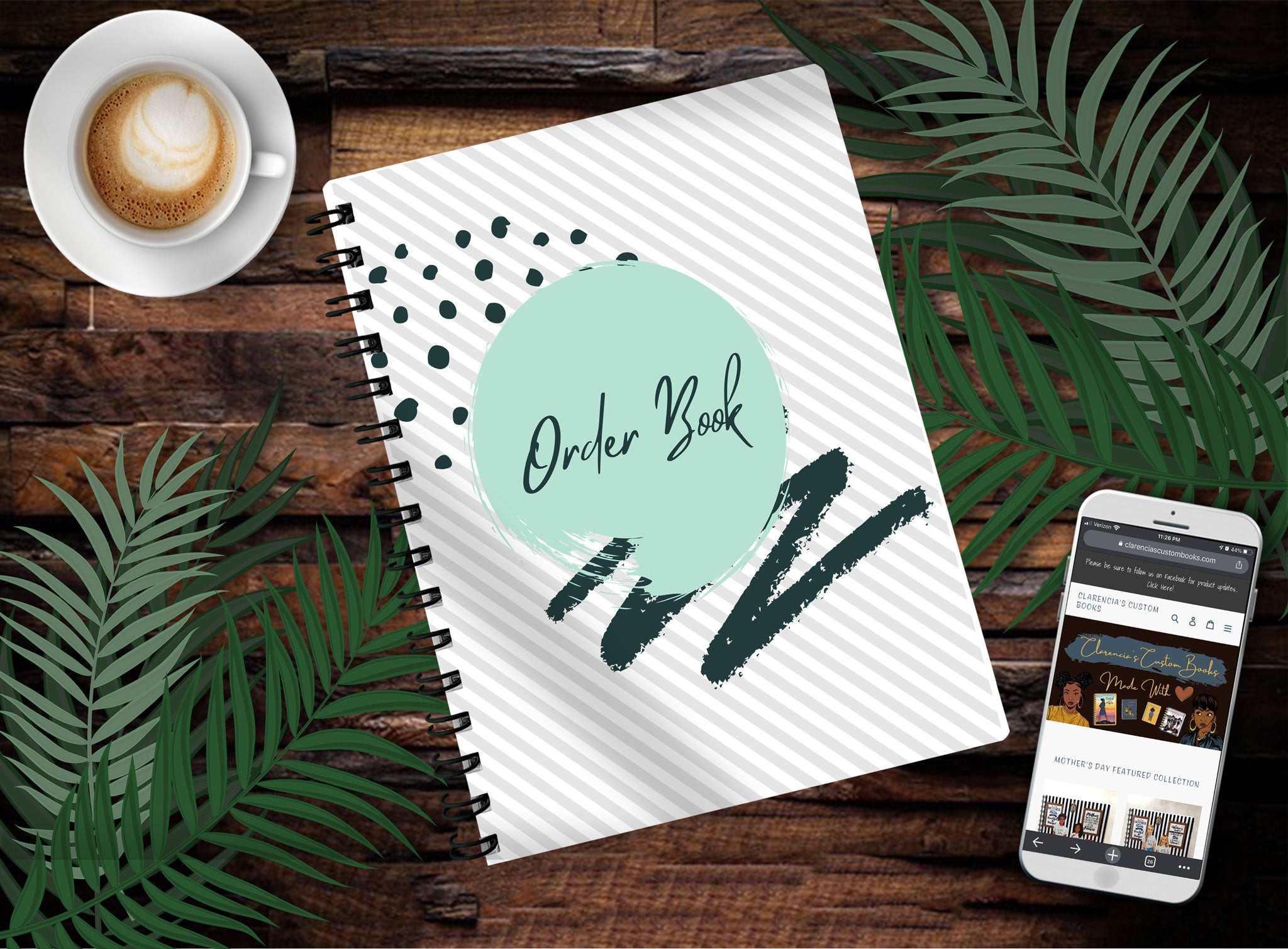 SMALL BUSINESS ORDER BOOK – Clarencia's Custom Books
