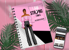 Load image into Gallery viewer, I am Strong! I am a Survivor! The Power of Prayer! -- Notebook