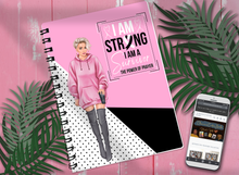 Load image into Gallery viewer, I am Strong! I am a Survivor! The Power of Prayer! -- Notebook