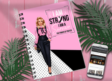 Load image into Gallery viewer, I am Strong! I am a Survivor! The Power of Prayer! -- Notebook