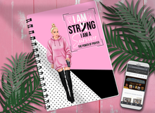 Load image into Gallery viewer, I am Strong! I am a Survivor! The Power of Prayer! -- Notebook