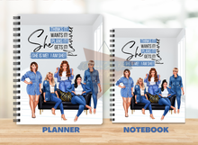 Load image into Gallery viewer, She is me! I am She  -- Matching Planner Notebook
