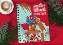 Load image into Gallery viewer, Positive Attracts Positive -- Lined Notebook
