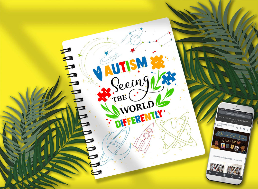 Autism... Seeing The World Different -  Notebook -  Lined
